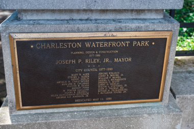 Joe Riley Waterfront Park. Charleston, Sc / ABD - 21 Temmuz 2018