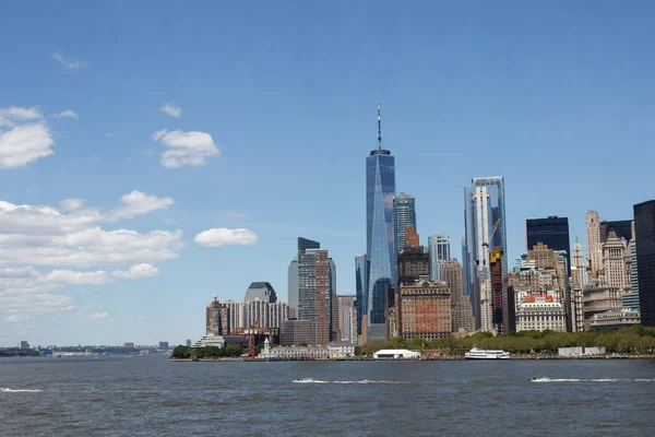 Arranha Céus Nova Iorque Lado Fel Arranha Céus Manhattan Estilo — Fotografia de Stock