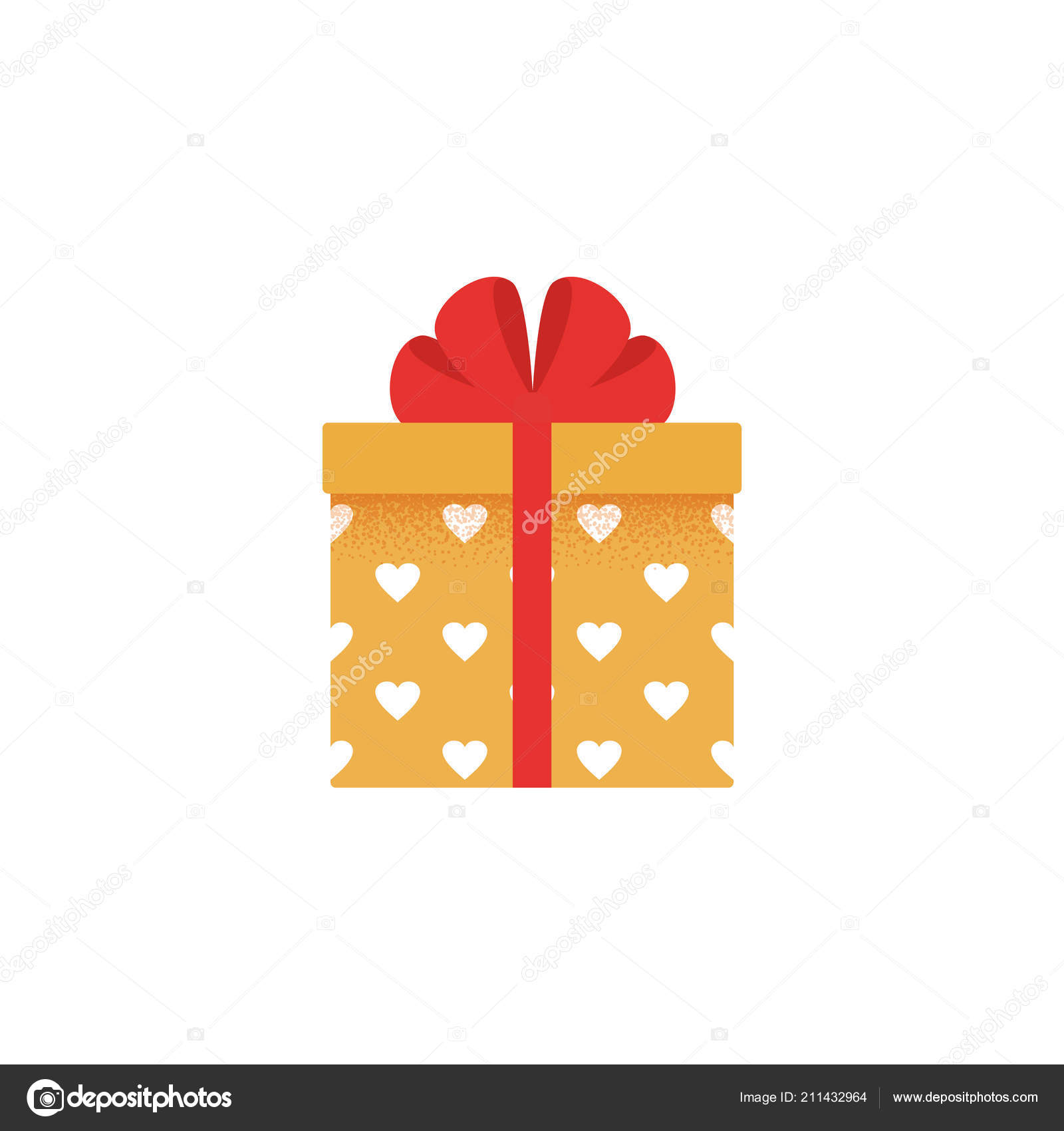 Gift Box Icon Vector Present Flat Design Christmas Winter Symbol Stock Vector C Maradaisy