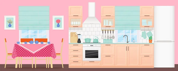 Imágenes: cocina vectorizada | Dibujos animados de vector conjunto de