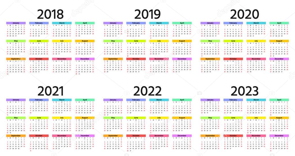 Calendar 18 19 21 22 23 Year Week Starts Sunday Vector Stationery 19 Horizontal Template In Simple Minimal Design Yearly Calendar Organizer For Weeks English Landscape Orientation Premium Vector In Calendar 18 19 21 22 23 Year Week Starts Sunday Vector Stationery 19 Horizontal Template In Simple Minimal Design Yearly Calendar Organizer For Weeks English Landscape Orientation Premium Vector In
