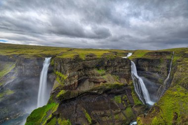 Haifoss Highlands şelale alan