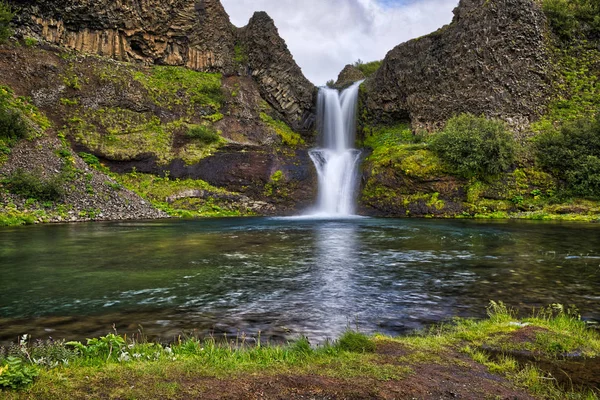 Senderos Caminatas Esta Joya Escondida Islandia — Foto de Stock