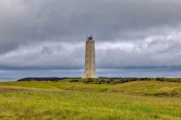 Malarrif Lighthouse Oceanside Iceland — Stock Photo, Image