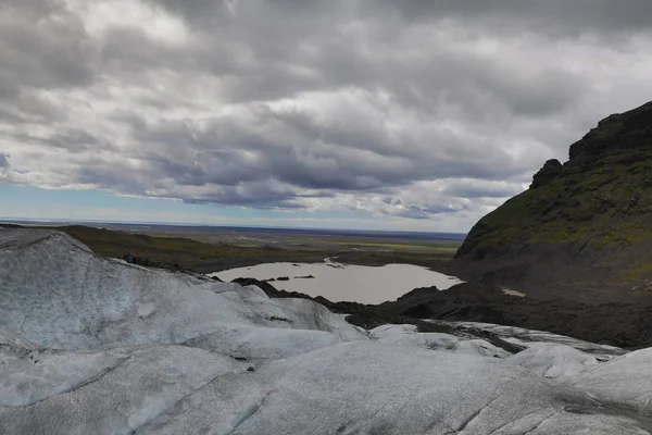 Gletsjer Verlaten Lagune Ijsland — Stockfoto