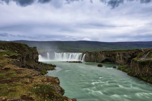 Godafass Cafe Widokiem Parking Islandia — Zdjęcie stockowe