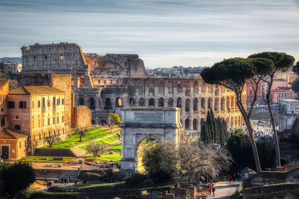 Central Roman Empire Ruins, Via Del Fori Imperiali, Rome, Italy