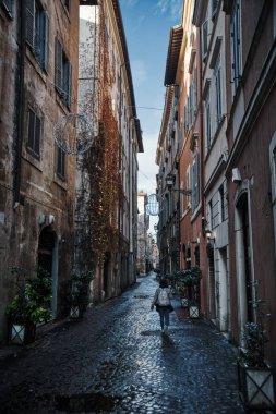 Tipik bir sokak Roma, İtalya