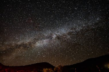 Mauna Kea tepesine Milky Way