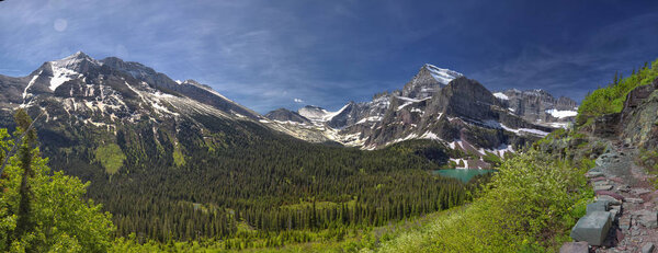 Grinnell Lake, Grinnell Glacier Hike