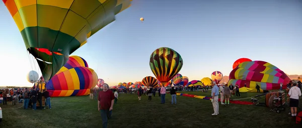 Balon Fiesta Dzień Albuquerque Nowy Meksyk — Zdjęcie stockowe