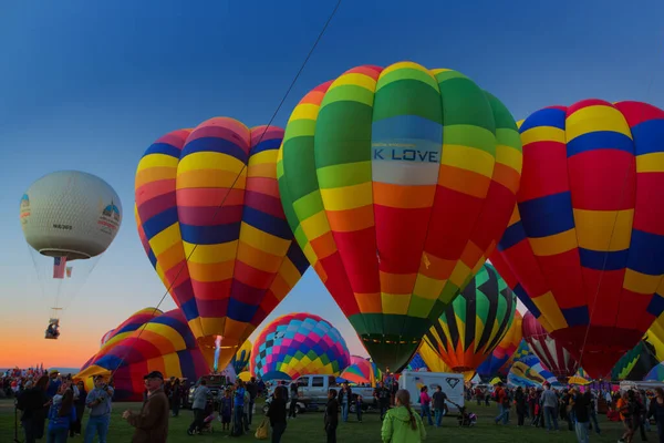 Léggömb Fiesta Nap Albuquerque Mexikó — Stock Fotó