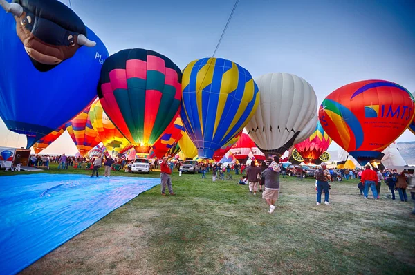 Ballong Fiesta Andra Dagen Albuquerque New Mexico — Stockfoto