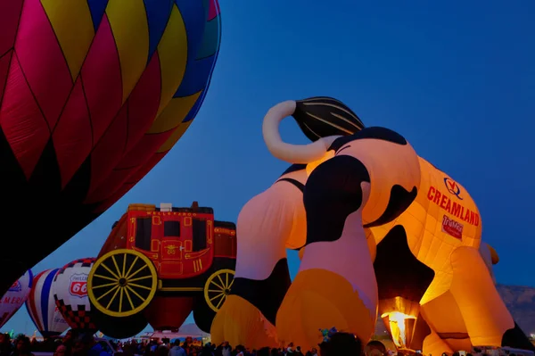 Balon Şenliği Gün Albuquerque New Mexico — Stok fotoğraf