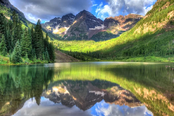 Maroon Bells Park Narodowy Colorado Rocky Mountain — Zdjęcie stockowe