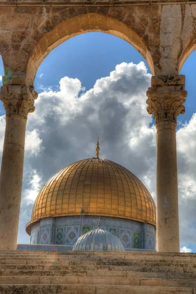 Цепь Купол Сакара Аль Акса Иерусалим Израиль — стоковое фото