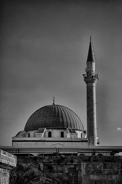 Acre Izrael Minaret Masjid — Zdjęcie stockowe