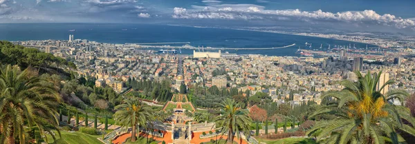 Haifa Israele Bahai Tempio — Foto Stock