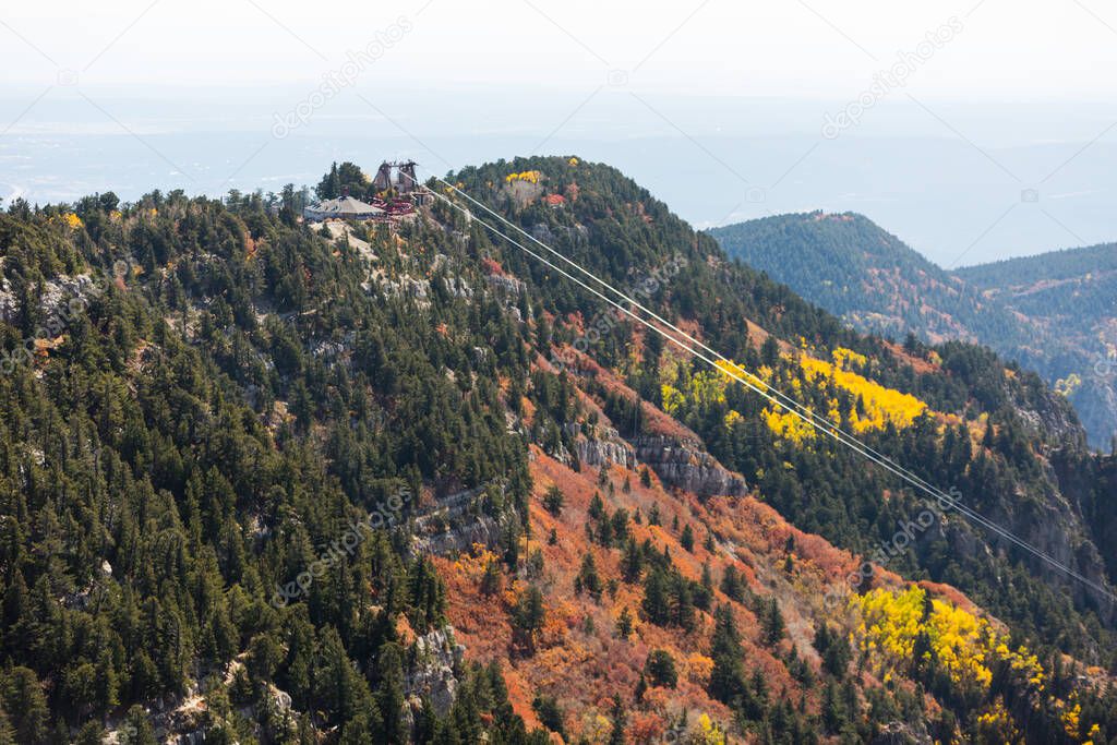 Sandia Peak New Mexico Landscape trees Fall Colors