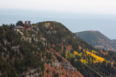Sandia Zirvesi New Mexico Peyzaj Ağaçları Sonbahar Renkleri