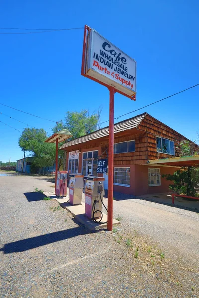 Old Antique Vehicles Old Gas Station Utah — Stock Photo, Image