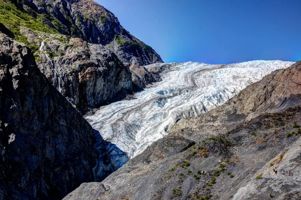 Atardecer Montañas Alaska Barlovento Homero Glaciar Salida Ballenas Puffins Nutrias —  Fotos de Stock