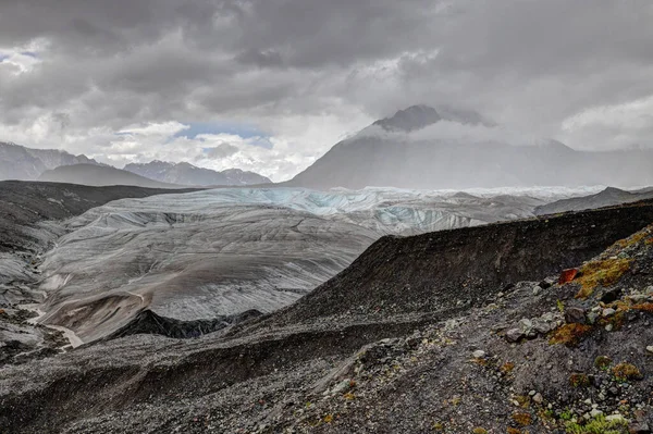 Alaska Kennicott Mijnen Gletsjers Wandelen Bergen Zonsondergang Panorama — Stockfoto