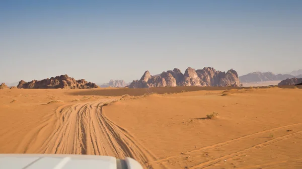 O deserto de manhã - Jordânia — Fotografia de Stock