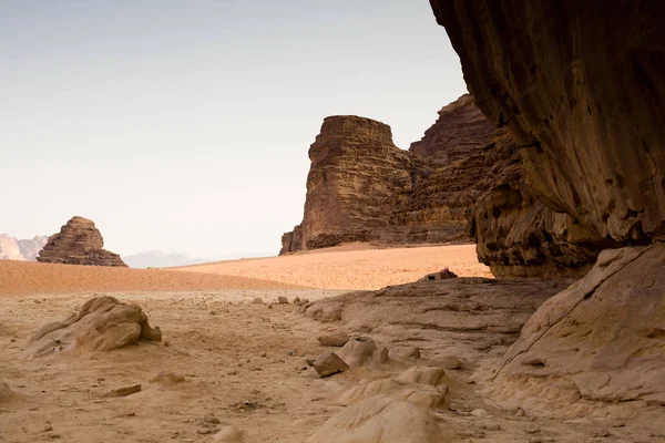 O deserto de manhã - Jordânia — Fotografia de Stock