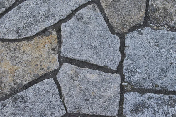 Camino Está Bordeado Piedras Piedras Varias Formas Marco Horizontal — Foto de Stock