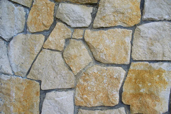 Wall Stone Stones Various Shapes Colors Horizontal Frame — Stock Photo, Image