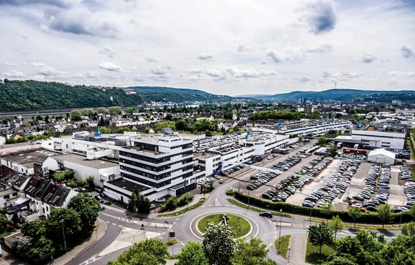 Koblenz Německo 09.07.2017 pohled Stabilus centrála a továrně v Koblenz si můžete také vidět továrních budov — Stock fotografie