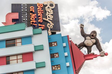 Niagra, Ontario Kanada 06.09.2017 sokaklar Niagra falls city eğlence bölgesi