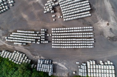 Fabrika beton bloklar için hava görünümünü yapı malzemeleri Sanayi ürünleri homebuilding İnşaat için taşlar