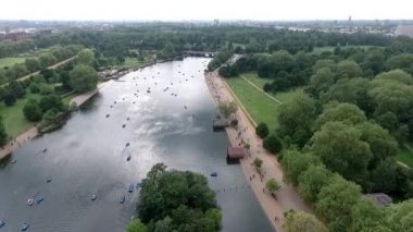 Güzel manzara etrafında Hyde Park, London, Büyük Britanya