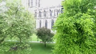 İngiltere'de Yorkshire York İngiliz Gotik tarzı Katedrali Metropolitical Kilisesi Saint Peter veya York Minster