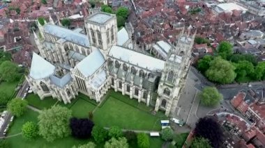İngiltere'de Yorkshire York İngiliz Gotik tarzı Katedrali Metropolitical Kilisesi Saint Peter veya York Minster