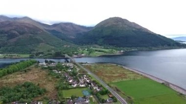 Hava dağlar Glen Coe Loch Linnhe Ballchulish köprü Batı Dağlık İskoçya