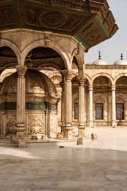 Büyük Muhammed Ali Alabaster Camii Kalesi, Cairo, Mısır .