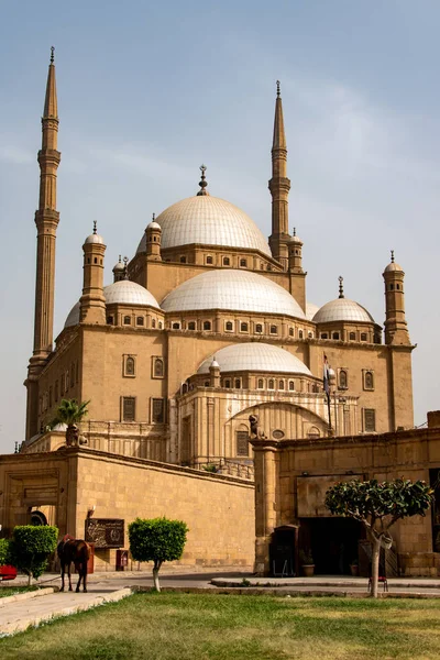 La grande Moschea Muhammad Ali Alabastro Cittadella del Cairo, Egitto — Foto Stock