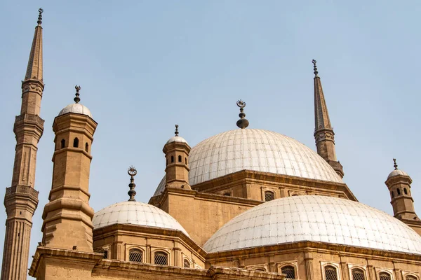 A grande mesquita Muhammad Ali Alabaster Cidadela do Cairo, Egito — Fotografia de Stock