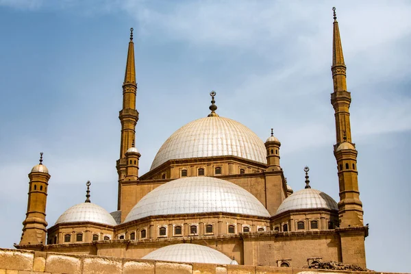A grande mesquita Muhammad Ali Alabaster Cidadela do Cairo, Egito — Fotografia de Stock