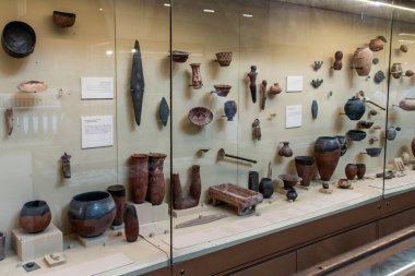 Kahire, Mısır, 25.05.2018 içinde müze Mısır eski eserler Antik Sanat geniş koleksiyonuna ev