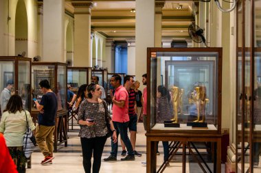 Kahire, Mısır, 25.05.2018 içinde müze Mısır eski eserler Antik Sanat geniş koleksiyonuna ev