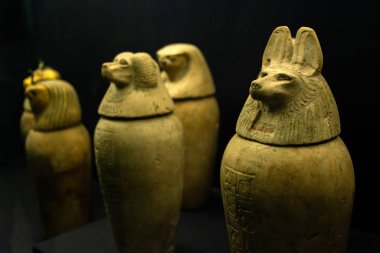 Kahire, Mısır, 25.05.2018 içinde müze Mısır eski eserler Antik Sanat geniş koleksiyonuna ev