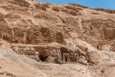 Mısır'da Luxor yakınlarındaki kadın firavun Hatchepsut antik tapınak