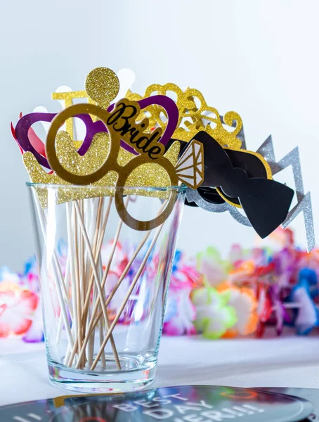 Retro Party set Glasses, lips, mustaches, masks design photo booth party wedding funny pictures