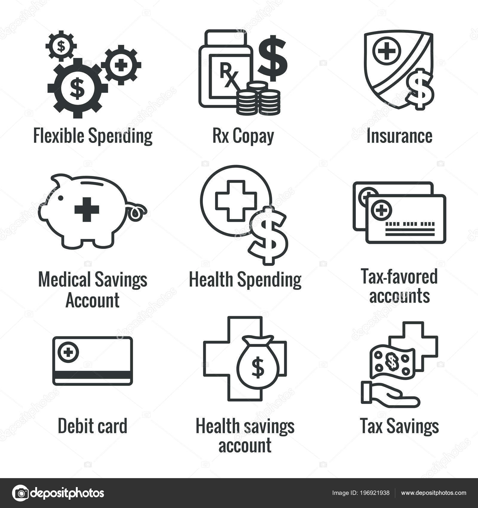 Medical Tax Savings Health Savings Account Flexible Spending Account Hsa  Stock Vector by ©bearsky23@yahoo.com 196921938