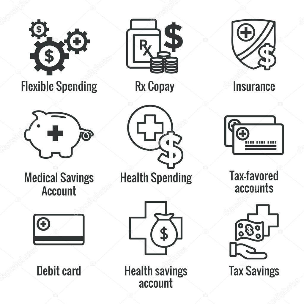 Medical Tax Savings w Health savings account or flexible spending account - HSA, FSA, tax-sheltered savings