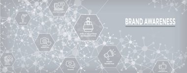 Marka elçisi ince çizgi anahat simgesi Web afiş kümesi megafon, etki unsuru pazarlama kişi ve temsilcisi